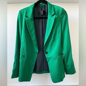Green silk jacket